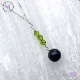 Sardonyx & Peridot Pendant Necklace